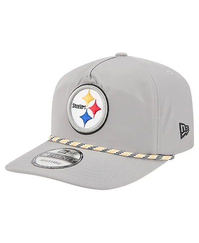 New Era Men's Gray Pittsburgh Steelers Rope 19TWENTY Hat