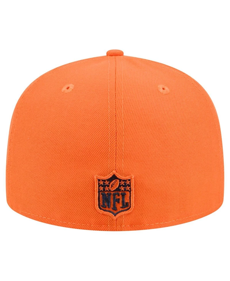 New Era Men's Orange Denver Broncos Tri-Hit 59FIFTY Fitted Hat
