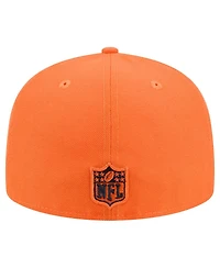 New Era Men's Orange Denver Broncos Tri-Hit 59FIFTY Fitted Hat