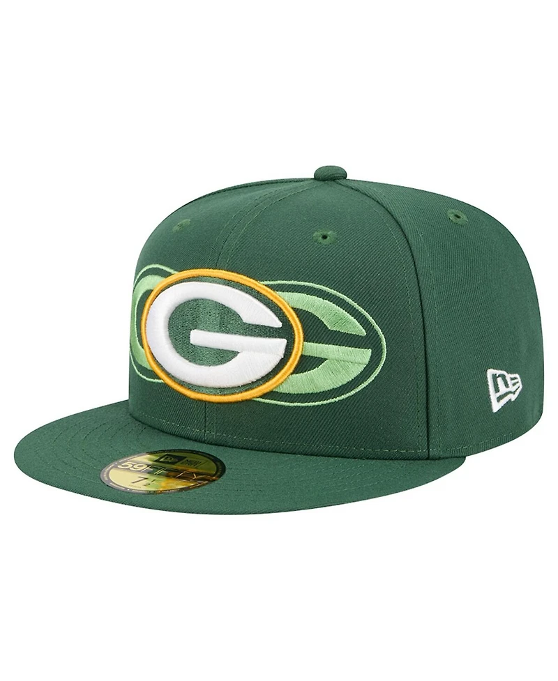 New Era Men's Green Bay Packers Tri-Hit 59FIFTY Fitted Hat