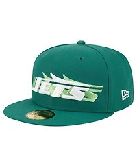 New Era Men's Green York Jets Tri-Hit 59FIFTY Fitted Hat