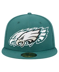 New Era Men's Midnight Green Philadelphia Eagles Tri-Hit 59FIFTY Fitted Hat