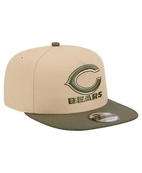 New Era Men's Light Beige/Olive Chicago Bears Color Pack A-Frame 9FIFTY Snapback Hat