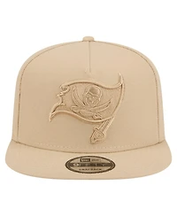 New Era Men's Light Beige Tampa Bay Buccaneers Color Pack A-Frame 9FIFTY Snapback Hat