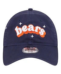 New Era Big Girls Navy Chicago Bears Cheer 9TWENTY Adjustable Hat