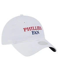 New Era Women's White Philadelphia Phillies Team Fan 9TWENTY Adjustable Hat