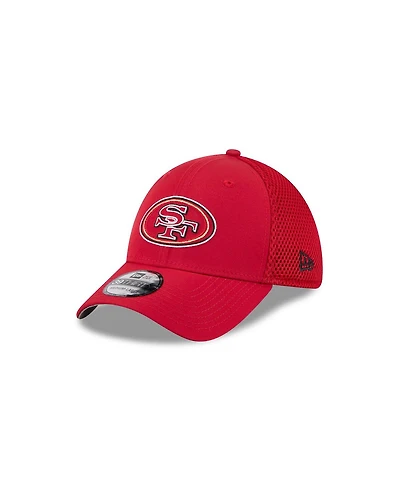 New Era Men's Scarlet San Francisco 49ers Outline 39THIRTY Flex Hat