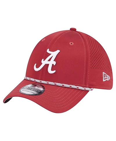 New Era Men's Crimson Alabama Tide Rope 39THIRTY Flex Hat