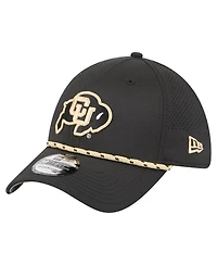 New Era Men's Black Colorado Buffaloes Rope 39THIRTY Flex Hat