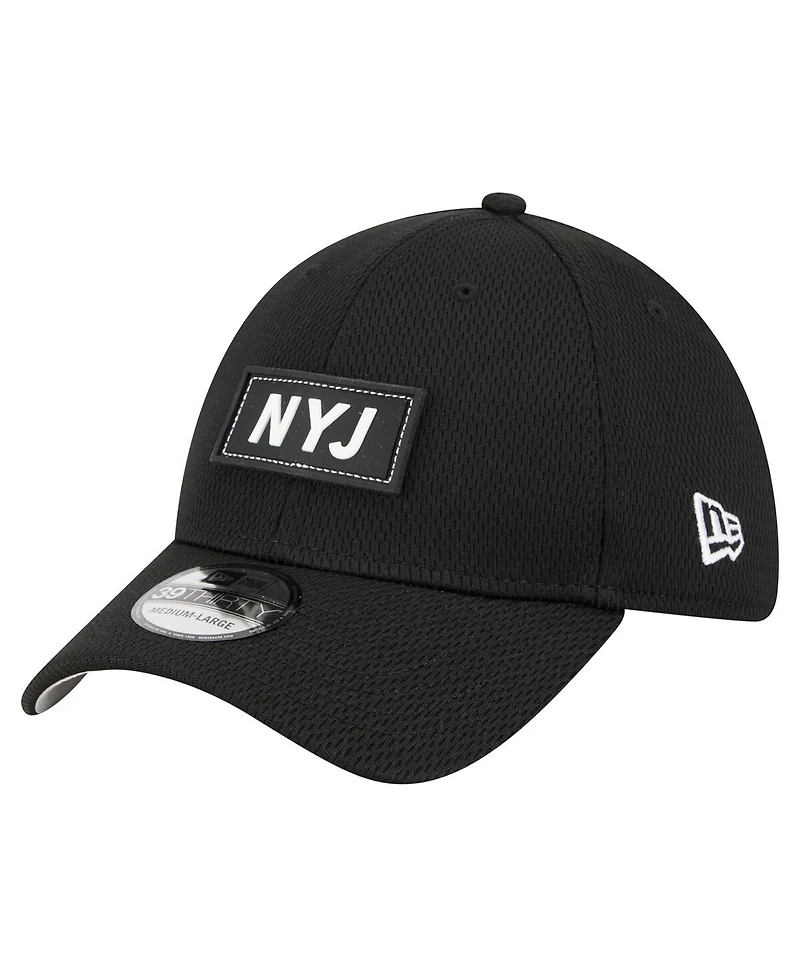 New Era Men's Black New York Jets Scoreboard 39THIRTY Flex Hat