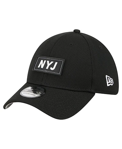 New Era Men's Black New York Jets Scoreboard 39THIRTY Flex Hat