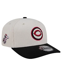 New Era Men's Cream/Black Cincinnati Reds Loyal 9SEVENTY Adjustable Hat