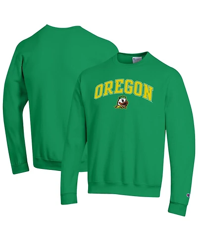 Champion Men's Green Oregon Ducks Arch Over Logo Pullover Sweatshirt
