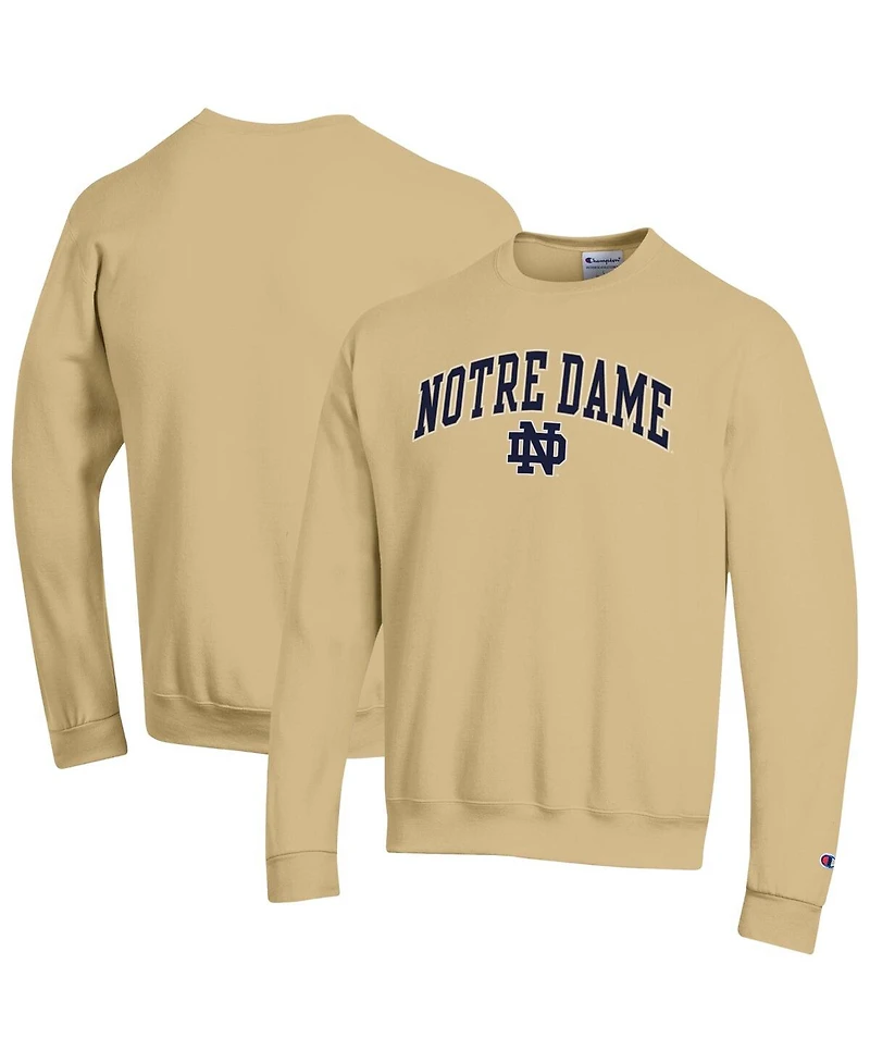 Champion Men's Gold Notre Dame Fighting Irish Arch Over Logo Pullover Sweatshirt