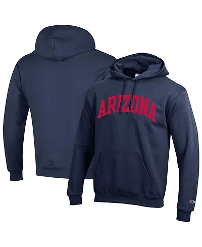 Champion Men's Navy Arizona Wildcats Basic Arch Fleece Pullover Hoodie