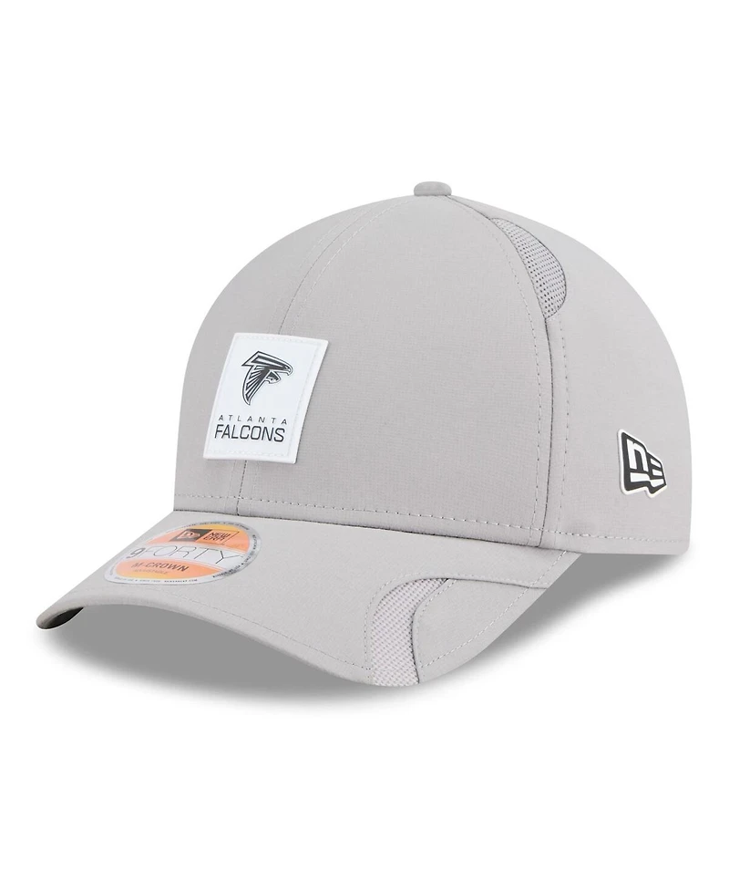 New Era Men's Gray Atlanta Falcons 2025 Sideline M-Crown 9FORTY Adjustable Hat