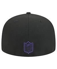New Era Men's Black/Purple Baltimore Ravens Break 59FIFTY Fitted Hat