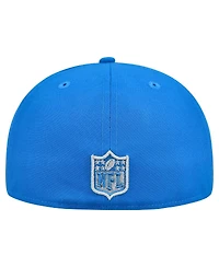 New Era Men's Blue/Gray Detroit Lions Break 59FIFTY Fitted Hat