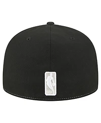 New Era Men's White/Black San Antonio Spurs Repeat 59Fifty Fitted Hat