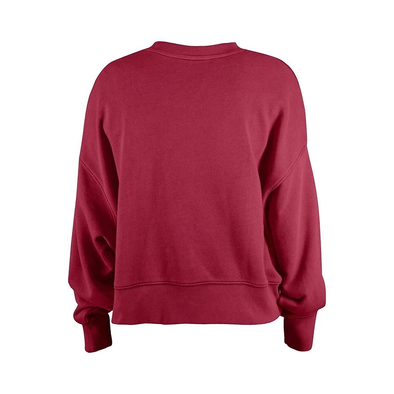 New Era Girl's Burgundy Washington Commanders Flip Sequin Sweatshirt