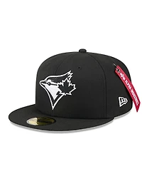New Era Men's Black Toronto Blue Jays 59FIFTY Fitted Hat