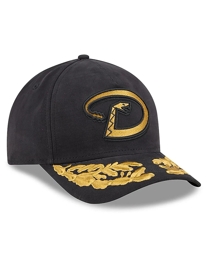 New Era Men's Black Arizona Diamondbacks A-Frame 9FORTY Adjustable Hat