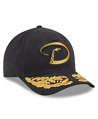 New Era Men's Black Arizona Diamondbacks A-Frame 9FORTY Adjustable Hat