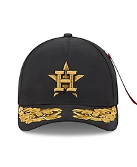 New Era Men's Black Houston Astros A-Frame 9FORTY Adjustable Hat
