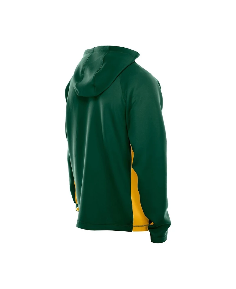 New Era Men's Green Bay Packers Combine Authentic Raglan Scuba Full-Zip Hoodie