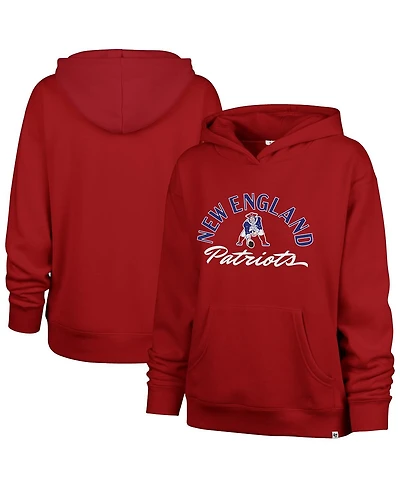 '47 Brand Women's Red New England Patriots Whirlwind Naomi Pullover Hoodie