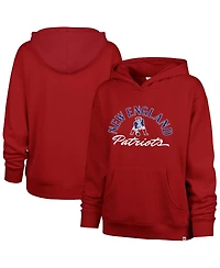 '47 Brand Women's Red New England Patriots Whirlwind Naomi Pullover Hoodie