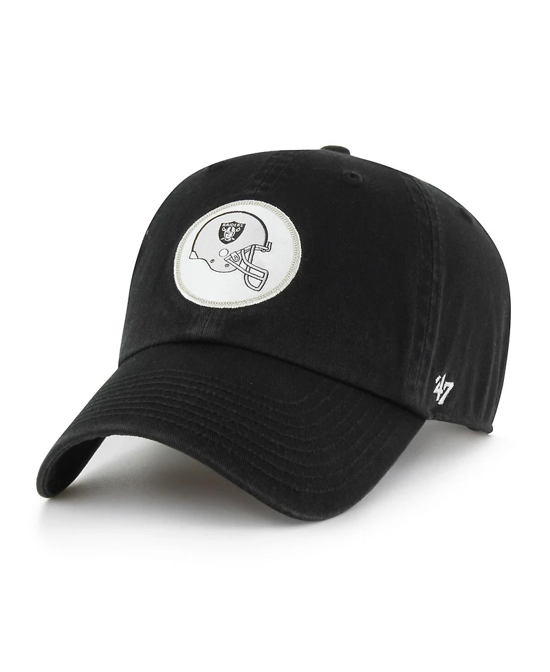 '47 Brand Men's Black Las Vegas Raiders Hard Hat Clean Up Adjustable Hat