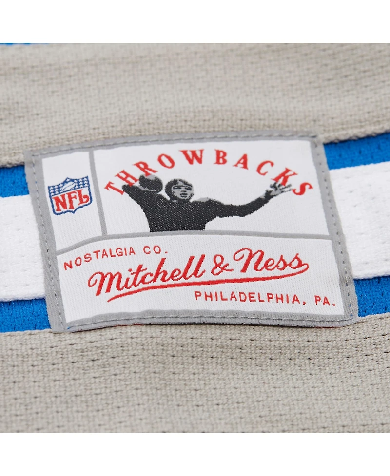Mitchell & Ness Men's Barry Sanders Blue Detroit Lions Maxxed Out Fashion Hockey Jersey