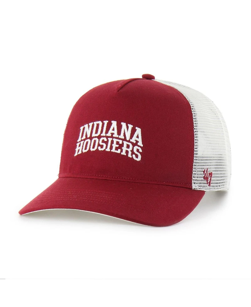 '47 Brand Men's and Women's Crimson Indiana Hoosiers Contemporary Basics Foundation Trucker Hitch Adjustable Hat