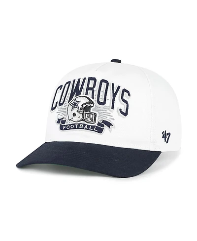 '47 Brand Big Boys and Girls White Dallas Cowboys Prime Play Hitch Adjustable Hat
