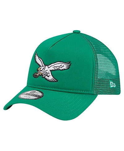 New Era Preschool Kelly Green Philadelphia Eagles Main A-Frame 9FORTY Adjustable Hat