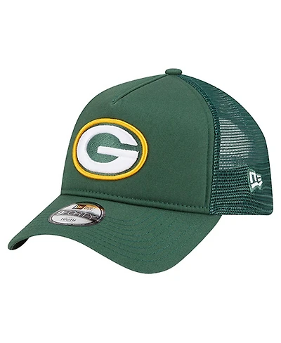 New Era Toddler Green Bay Packers Main 9FORTY A-Frame Trucker Adjustable Hat
