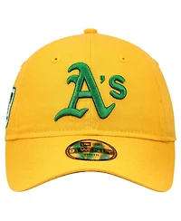 New Era Big Boys and Girls Gold Athletics 2025 Spring Training 9TWENTY Adjustable Hat