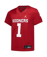 Jordan Preschool 1 Crimson Oklahoma Sooners Untouchable Replica Football Jersey