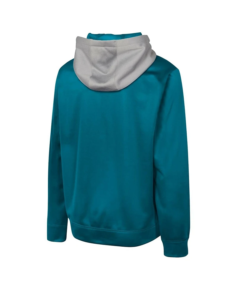 Outerstuff Men's Teal Jacksonville Jaguars Replay Fashion Graphic Full-Zip Hoodie Jacket