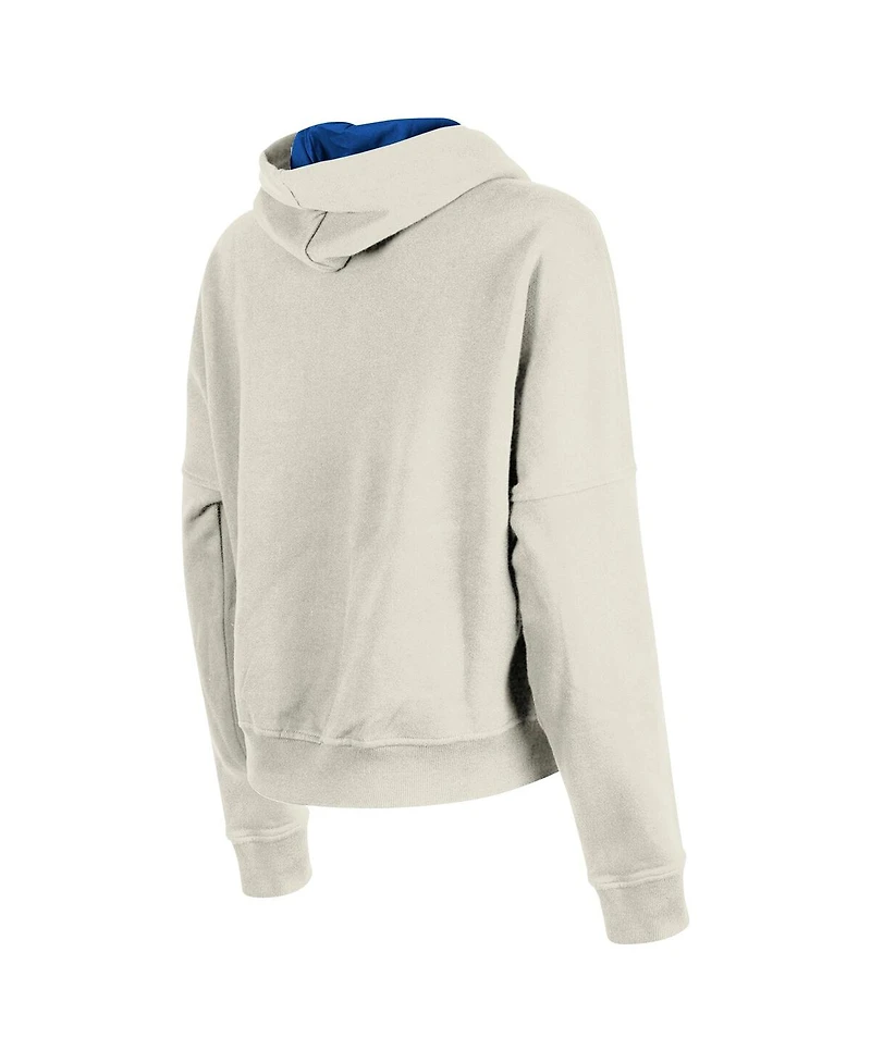 New Era Women's Cream Seattle Seahawks 3rd Down Historic Pullover Hoodie