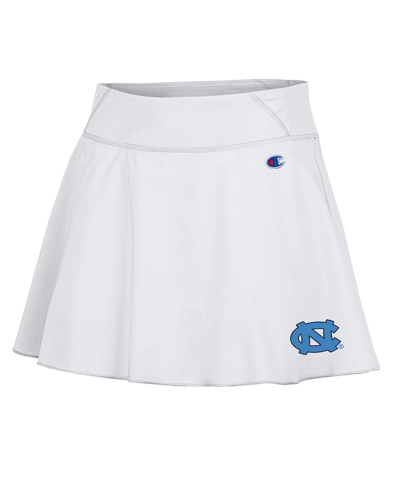 Champion Women's White North Carolina Tar Heels Tailgate Soft Touch Skort