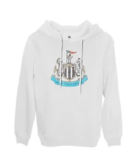 1863FC Men's White Newcastle United Team Badge Fleece Pullover Hoodie