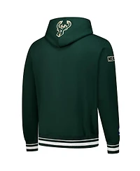 Pro Standard Men's Hunter Green Milwaukee Bucks Area Code Pullover Hoodie