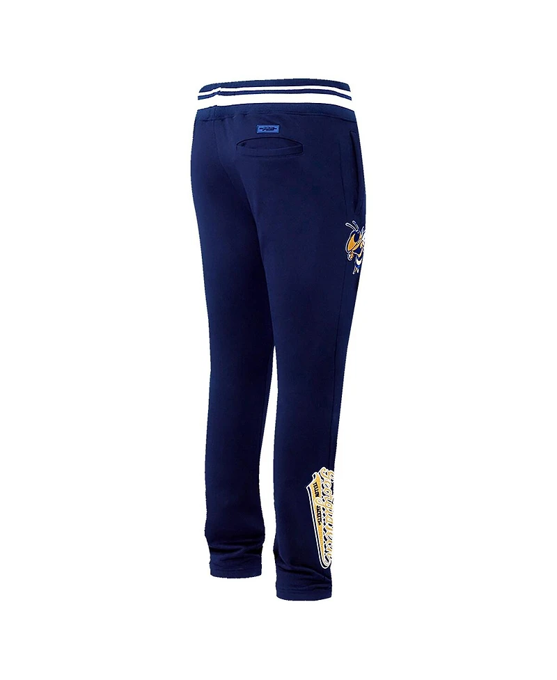 Pro Standard Men's Navy Georgia Tech Yellow Jackets Script Tail Fleece Sweatpants