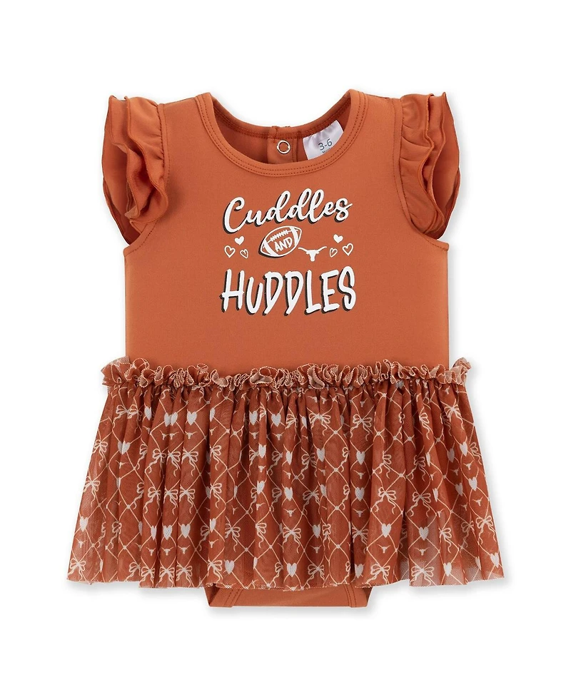 ZooZatz Baby Girls Texas Orange Longhorns Onesie Dress