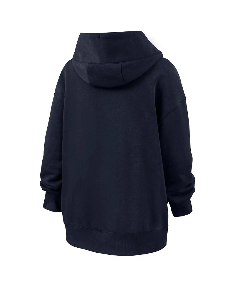 Nike Women's Navy Team Usa Oversized Phoenix Fleece Hoodie