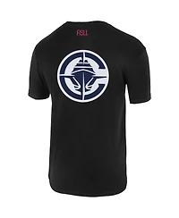 Fisll Men's and Women's Black La Clippers Oversize Logo T-Shirt