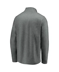 Fanatics Men's Heather Gray Oregon Ducks True Classics Signature Fleece Quarter-Zip Pullover