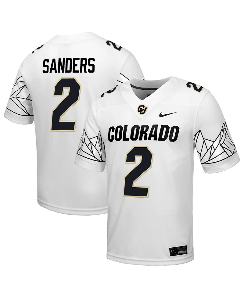 Nike Men's Shedeur Sanders White Colorado Buffaloes Alumni Game Jersey